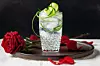 Hendrick's gin och tonic, med gurka.