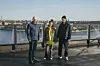 Svenska Brasseriers exekutiva kökschef Ola Stålnacke, Matilda Jackson och restaurangchef Gustav Norberg.