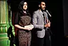 Parisa Amiri och Amat Levin, presenterar kategorin Nöjesförbättrare