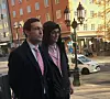 Advokat Viktor Banke och Frej Larsson.