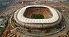 På bilden: gigantiska FNB Stadium i Soweto