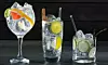 Tre varianter på gin & tonic.